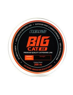 Nevis Big Cat 0.60mm 200m Premium Catfish Line grüne Geflochtene Angelschnur-Endtackle-JJ-Fishing