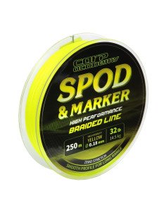 Carp Academy Spod & Marker Braid 250m 0.18m Fluo Yellow Braided Line Geflochtene Hauptschnur-Schnüre-JJ-Fishing