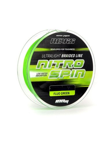 Nevis Nitro Spin 0.08mm 100m Fluo Green Ultralight Braided Line Geflochtene Angelschnur Raubfischangeln-Schnüre-JJ-Fishing