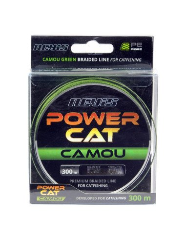 Nevis Powercat 0,45mm 300m 42,70kg geflochtene Angelschnur-Schnüre-JJ-Fishing