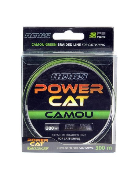 Nevis Powercat 0,45mm 300m 42,70kg geflochtene Angelschnur-Cords-JJ-Fishing