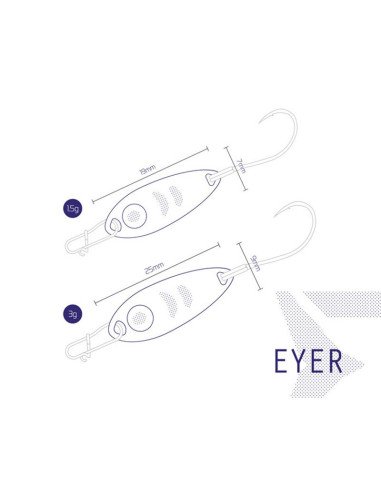 Delphin EYER 1.5g 2cm WAMP Hook 8 Spoon Forellen Blinker Spinnköder Barschköder-Blinker / Spinnköder-JJ-Fishing