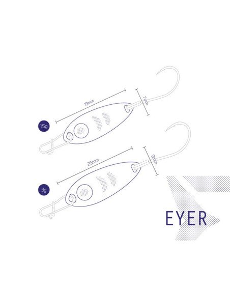 Delphin EYER 1.5g 2cm WAMP Hook 8 Spoon Forellen Blinker Spinnköder Barschköder-Blinker / Spinnköder-JJ-Fishing