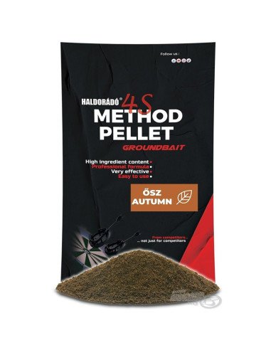 Haldorado 4S Method Pellet Groundbait HERBST 400g Staubfutter Wettkampf Edition-Groundbait & Particle Food-JJ-Fishing
