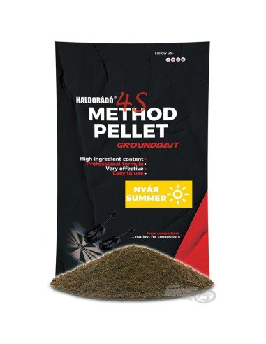 Haldorado 4S Method Pellet Groundbait SOMMER 400g Staubfutter Wettkampf Edition-Groundbait & Partikelfutter-JJ-Fishing