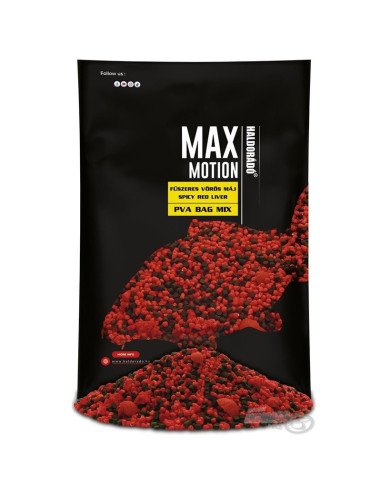 Haldorado MAX MOTION Spicy Red Liver PVA Bag Mix Pellet 600g Multi-Köder-JJ-Fishing