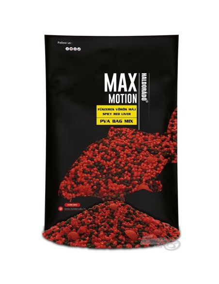 Haldorado MAX MOTION Spicy Red Liver PVA Bag Mix Pellet 600g Multi-Köder-JJ-Fishing
