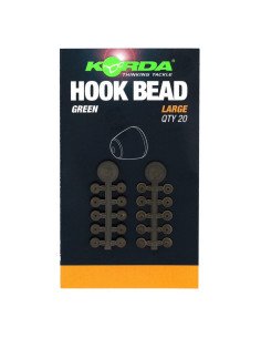 Korda Hook Bead Large grün 20 Stück Haken Stopper-Stopper & Baitscrews-JJ-Fishing