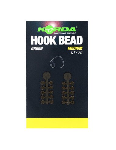 Korda Hook Bead Medium Grün 20 Stück Haken Stopper-Stopper & Baitscrews-JJ-Fishing