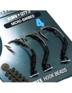 Korda Spinner Hook Sections Kurve Size 4 Micro Barbed 3 Stück Krank Angelhaken Extra Scharf Pop Up Montage-Hook & Co-JJ-Fishing 2