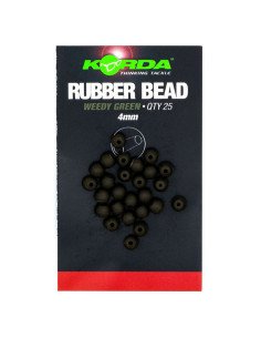 Korda Safe Zone Rubber Bead 4mm Weedy Green 25 Stück Gummi Perlen-Stopper & Baitscrews-JJ-Fishing