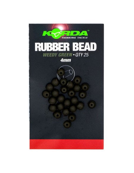 Korda Safe Zone 4mm Rubber Bead Green 25Stk. Gummi Perlen-Stoppers & Baitscrews-JJ-Fishing