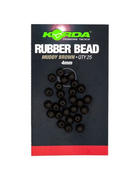 Korda Safe Zone 4mm Rubber Bead Brown 25Stk. Gummi Perlen-Stoppers & Baitscrews-JJ-Fishing