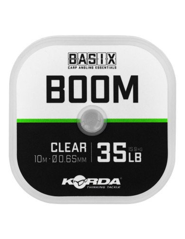 Korda Basix Boom 35lb 0,65mm 10m Fluorocarbon Vorfachmaterial Hook Link-Vorfachmaterial & Montage-Zubehör-JJ-Fishing