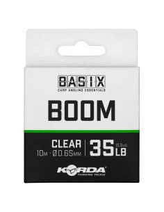 Korda Basix Boom 35lb 0,65mm 10m Fluorocarbon Vorfachmaterial Hook Link-Vorfachmaterial & Montage-Zubehör-JJ-Fishing 2