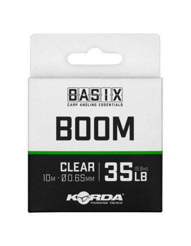 Korda Basix Boom 35lb 0,65mm 10m Fluorocarbon Vorfachmaterial Hook Link-Vorfachmaterial & Montage-Zubehör-JJ-Fishing