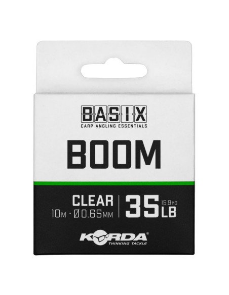 Korda Basix Boom 35lb 0,65mm 10m Fluorocarbon Vorfachmaterial Hook Link-Vorfachmaterial & Montage-Zubehör-JJ-Fishing