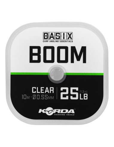 Korda Basix Boom 25lb 0,55mm 10m Fluorocarbon Vorfachmaterial Hook Link-Vorfachmaterial & Montage-Zubehör-JJ-Fishing