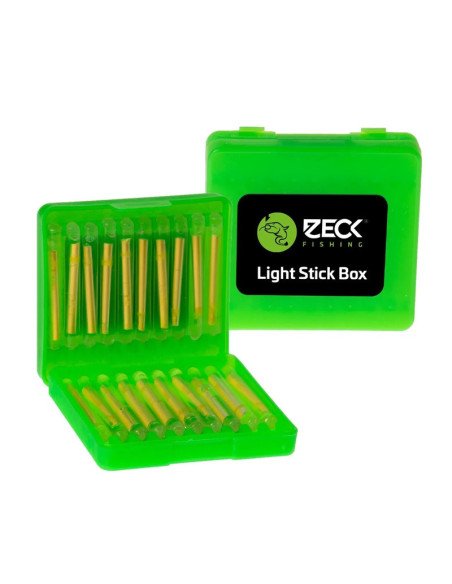 Zeck Wels Light Stick Box 20 Stück Knicklichter in Transportbox 39mm-Bissanzeiger & Bobbins-JJ-Fishing