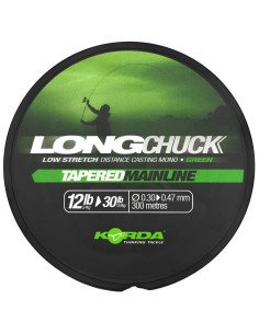 Korda LongChuck Tapered Mainline Green 12-30lb 0,30-0,47mm 300m Monofil Konisch-Schnüre-JJ-Fishing