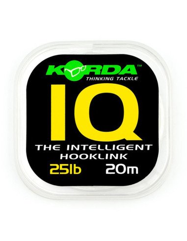 Korda IQ Fluorocarbon Hooklink 25lb clear 20m Vorfachmaterial Steif nahezu Unsichtbar-Vorfachmaterial & Montage-Zubehör-JJ-Fi...