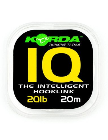 Korda IQ Fluorocarbon Hooklink 20lb clear 20m Vorfachmaterial Steif nahezu Unsichtbar-Vorfachmaterial & Montage-Zubehör-JJ-Fi...