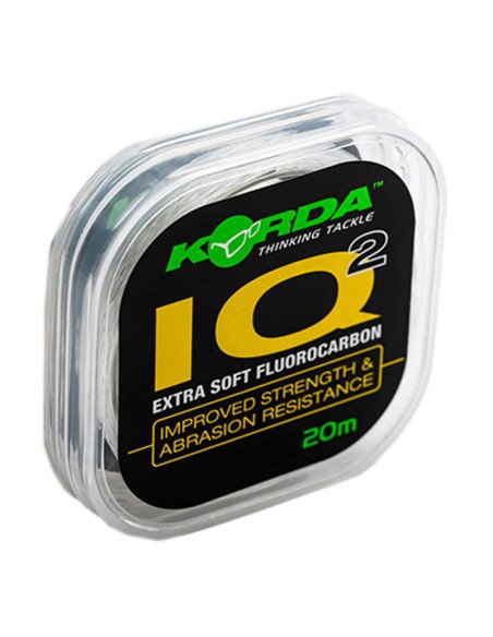 Korda IQ Extra Soft Fluorocarbon Hooklink 20lb clear 20m Vorfachmaterial nahezu Unsichtbar-Vorfachmaterial & Montage-Zubehör-...