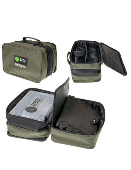 Zeck Wels Rig Bag Pro + Tackle Box WP M Cat Carry All mit Köderbox Tackle Container mit Rig Board Welsangeln-Angeltaschen-JJ-...