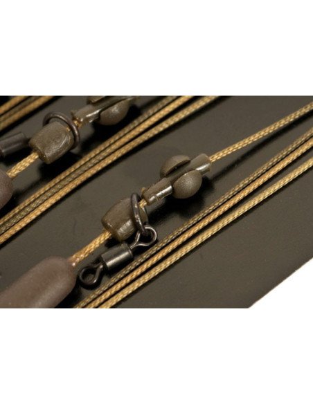 Korda Kable Leadcore Leader Heli Gravel 1m 3 Stück Kwik-Link Helikopter Sleeve Schlaufe-Leader & Leadcore-JJ-Fishing