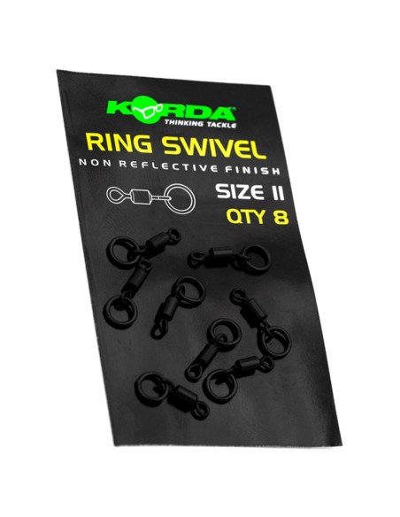 Korda Ring Swivel Size 11 8 Stück Angelwirbel-Swivels-JJ-Fishing