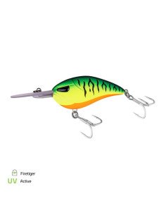 Zeck Wels Cat Crank 7,5cm 3m F Firetiger 22g Wobbler Hochfrequenter Lauf Spinnangeln Welsangeln-Wobbler & Hardbaits-JJ-Fishing