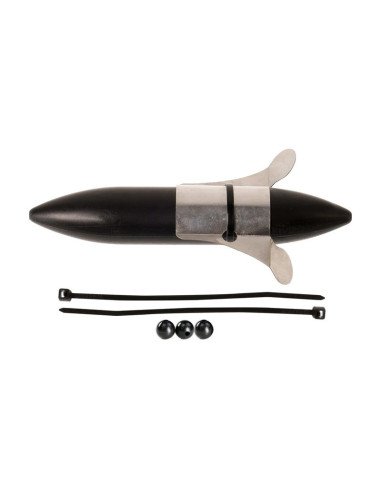 Zeck Wels Propeller U-Float Solid 40g Black U-Pose Rotierend Welsangeln-Endtackle-JJ-Fishing