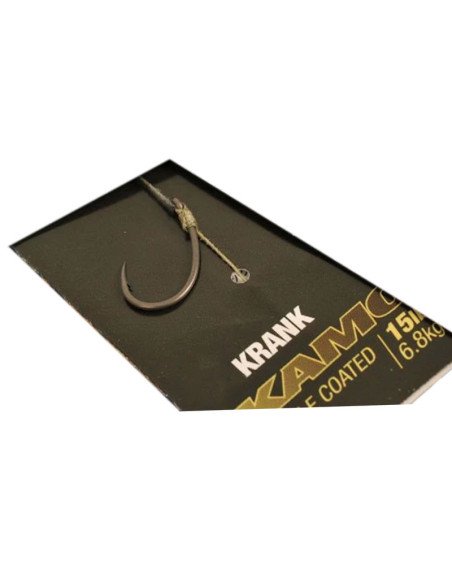 Korda Krank Ready Rig Barbed Size 4 15lb 1 Stück Angelvorfach Extra Scharfer Angelhaken-Vorfächer-JJ-Fishing