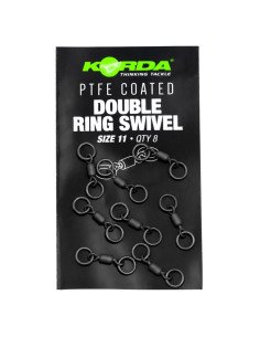 Korda PTFE Double Ring Swivel Size 11 8 Stück Angelwirbel-Swivels-JJ-Fishing 2