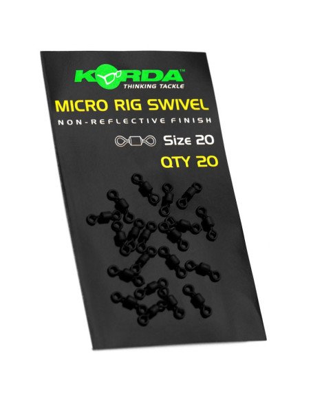 Korda Micro Rig Swivel Size 20 Angelwirbel Combi Rig 20Stk.-Swivels-JJ-Fishing