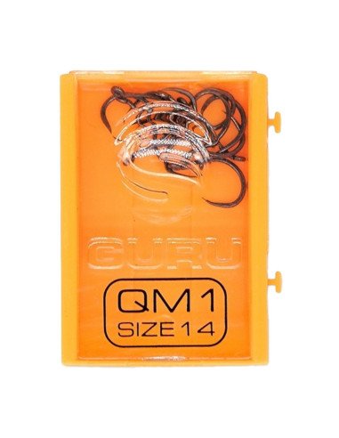 Guru QM1 Hook Size 14 Barbless 10 Stück Method Feeder Angelhaken Extra Scharf-Hook & Co-JJ-Fishing