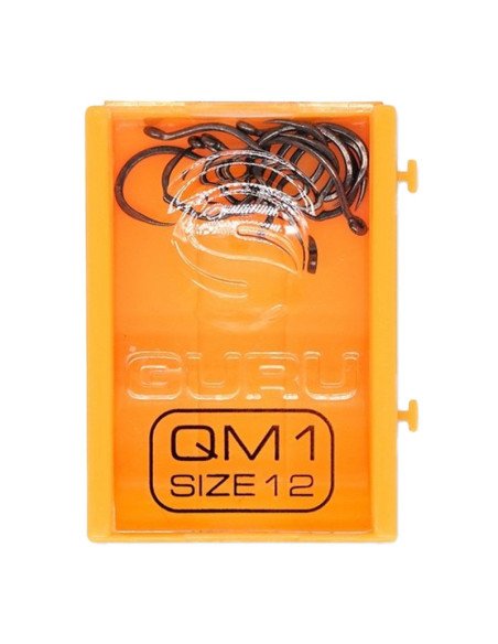 Guru QM1 Hook Size 12 Barbless 10 Stück Method Feeder Angelhaken Extra Scharf-Hook & Co-JJ-Fishing
