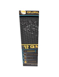 Guru QM1 12 Bayonet 4 inch 0.22mm Method Feeder Vorfächer-Pre-Compartments-JJ-Fishing