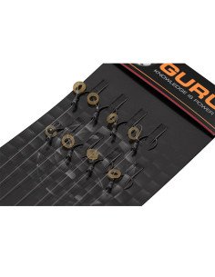 Guru QM1 10 Bait Bands Rig 4 inch 0.22mm Method Feeder Vorfächer-Pre-Compartments-JJ-Fishing 2