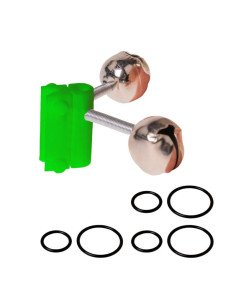 Zeck Wels Pro-Bell Doppelglöckchen Bisserkennung mit Knicklicht Halterung Welsangeln-Tackle & Co-JJ-Fishing