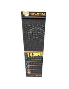 Guru SMWG Bayonet Rig 4 inch Size 14 0,19mm 8 Stück Method Feeder Vorfächer-Vorfächer-JJ-Fishing