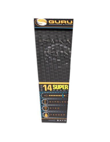 Guru SMWG 14 Bayonet Rig 4 inch 0.19mm Method Feeder Vorfächer-Pre-Compartments-JJ-Fishing