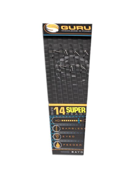 Guru SMWG 14 Bayonet Rig 4 inch 0.19mm Method Feeder Vorfächer-Pre-Compartments-JJ-Fishing