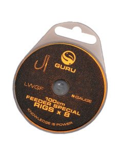 Guru LWGF Feeder Special Rig Size 12 0,15mm 1m 8 Stück Method Feeder Vorfächer-Vorfächer-JJ-Fishing