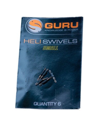 Guru Heli Swivel Small 6 Stück Quick Change System Angelwirbel Method Feeder-Swivels-JJ-Fishing