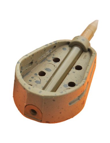 Guru 18g Mini Hybrid Inline Feeder Flat Method Feeder Futterkorb-Feed baskets & lead-JJ-Fishing