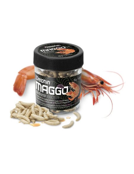 Delphin MaggoX Pop Up Shrimps Fake Maden Gummimaden-Bait-JJ-Fishing