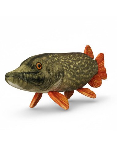 Delphin PIKY 60 cm Plüschhecht Angelkissen Hecht perfektes Angler Geschenk-Plüschfische-JJ-Fishing