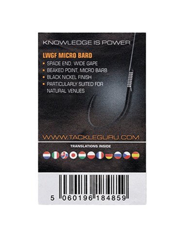 Guru Light Wide Gape Feeder Hook Size 12 Micro Barbed 10 Stück Spade End Method Feeder Angelhaken-Hook & Co-JJ-Fishing