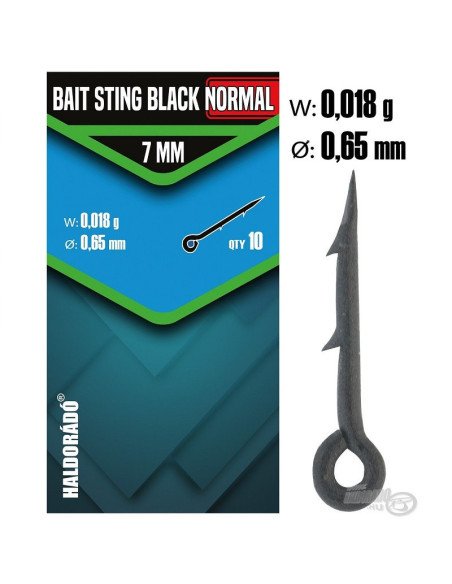 Haldorado Bait Sting Black Normal 7 mm 0,65mm Bait Spike Method Feeder-Method Feeder-JJ-Fishing